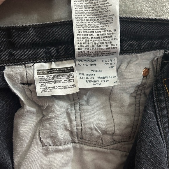 Levi’s 501 button fly black denim jeans - Picture 8 of 11